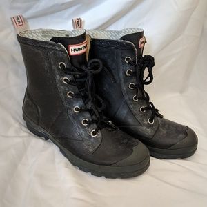Hunter Ankle Lace up Rainboots